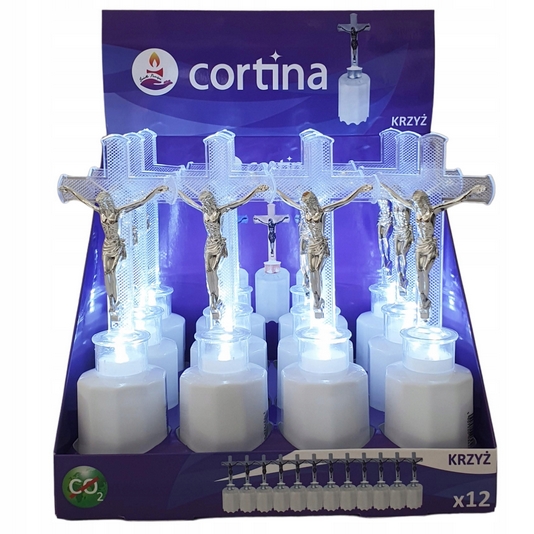 LED sviečka do svietnikov s figúrkou Ježiša - Odolná a Elegantná